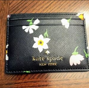 New Kate Spade New York Madison Floral Printed Small Slim Card Holder